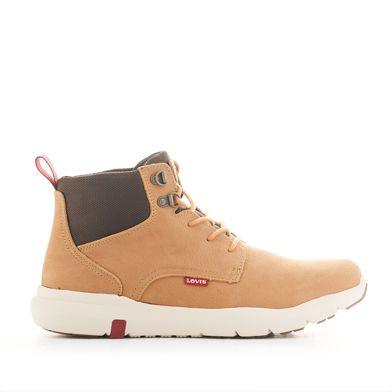 Botines Marrones De Piel Con Cordones Levi's | Querol