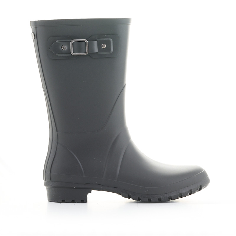 Botas Agua Negras Con Hebilla Y Suela Dentada Igor Querol