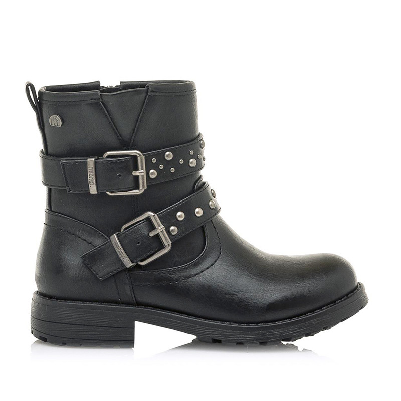 Botines negros tachuelas Clearance