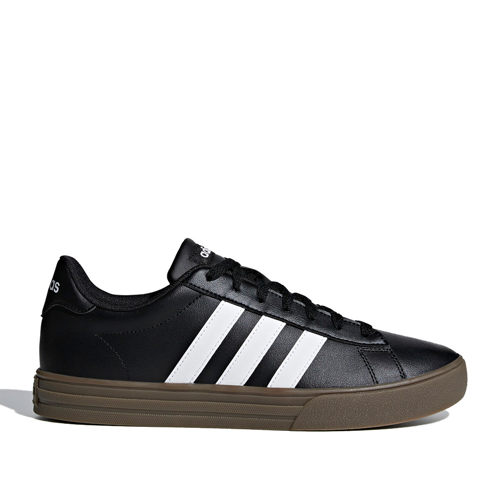 Zapatillas Deportivas Negras Con Blanco Suela De Goma Marrón Adidas | Querol