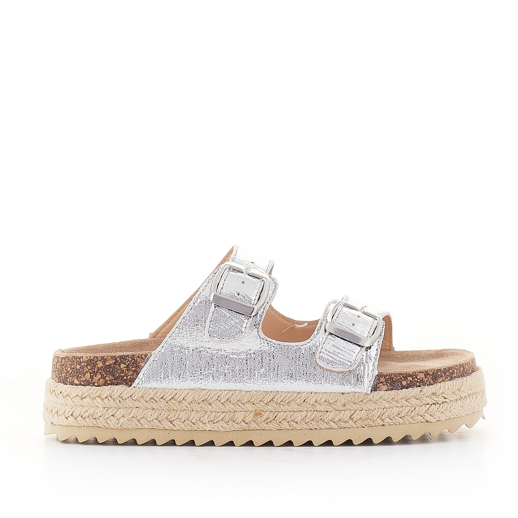 Chanclas plateadas deals