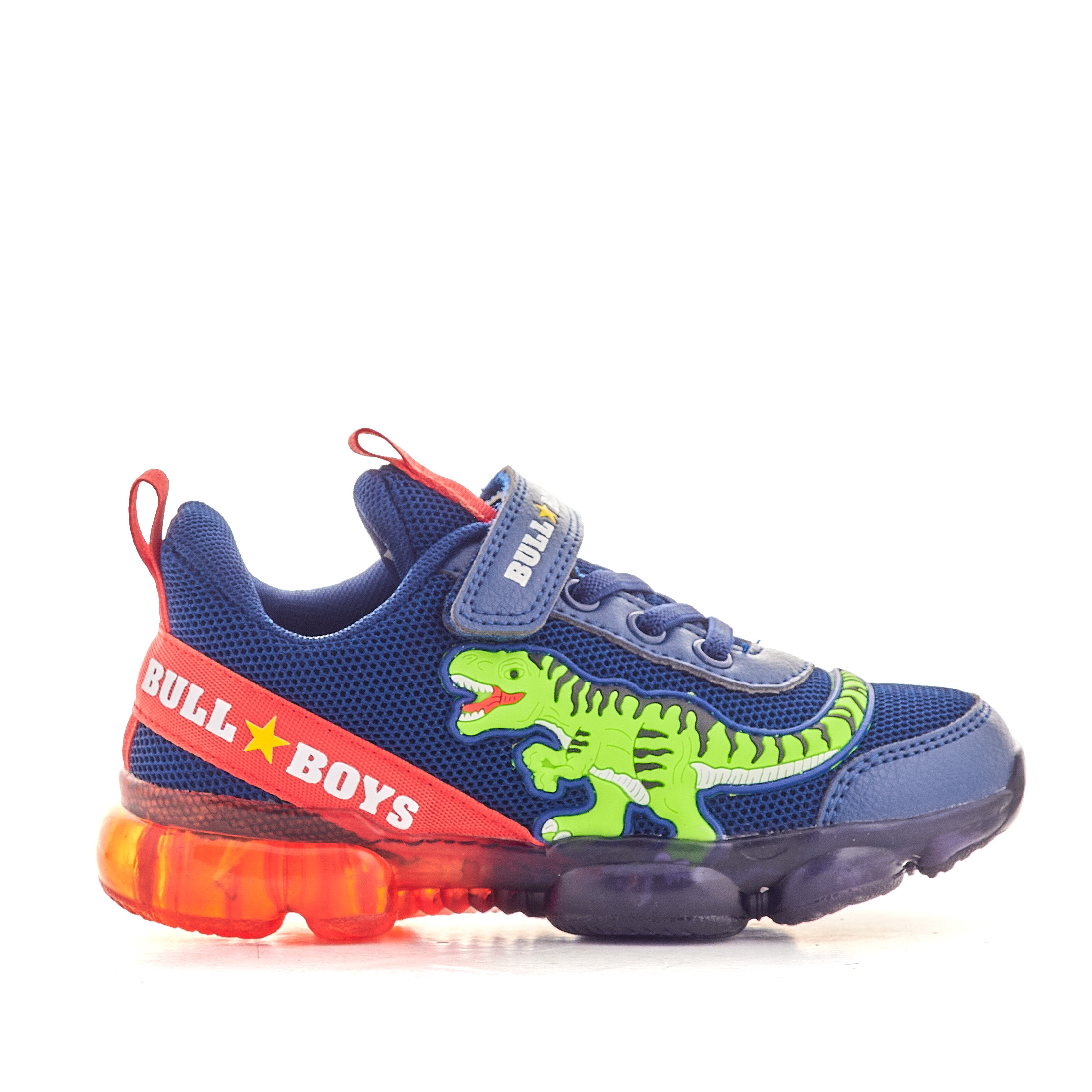 Zapatillas Deporte Azules Con Dibujo De Dinosaurio Bull Boys Querol