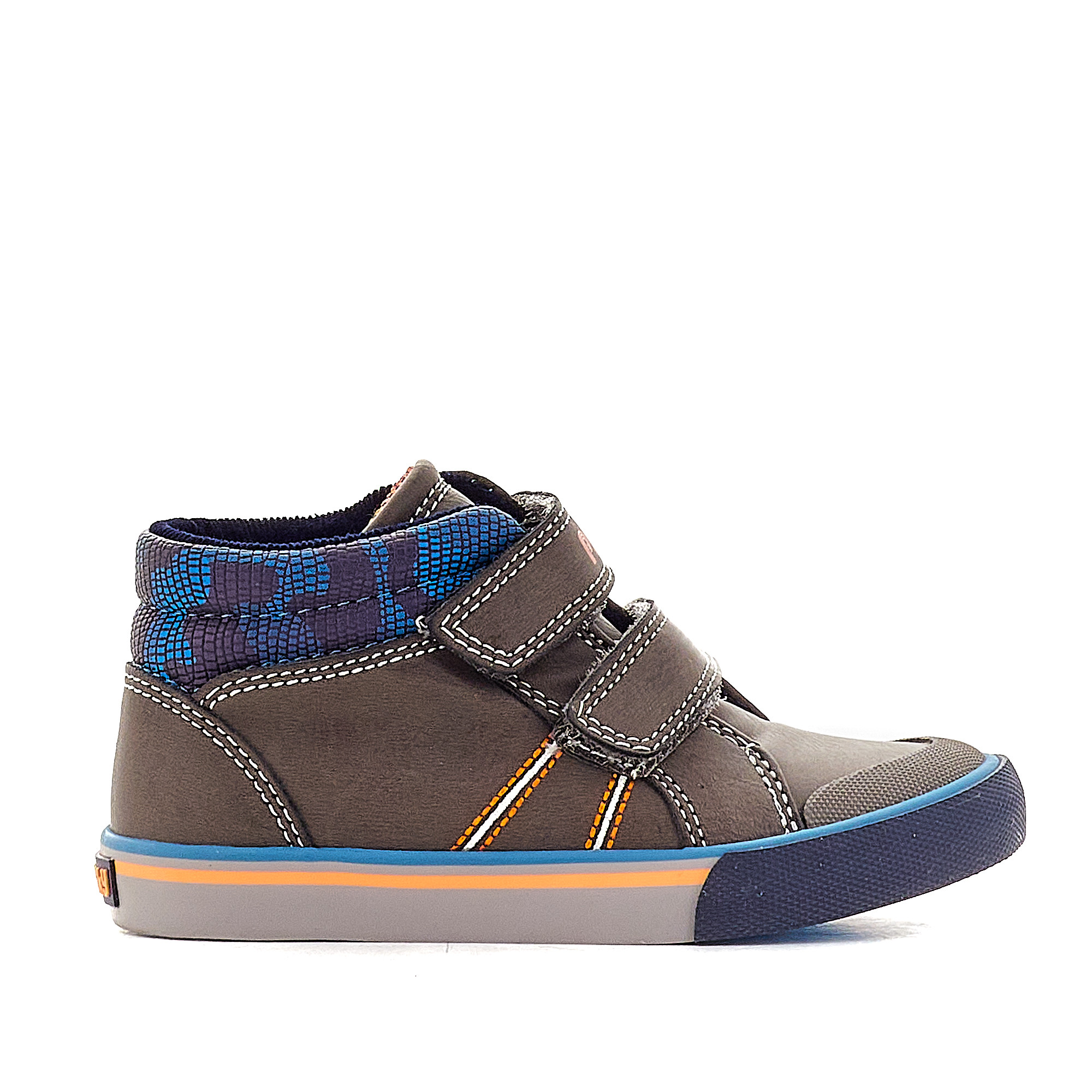 Zapatos Abotinados Grises Con Animal Print Azul Pablosky | Querol