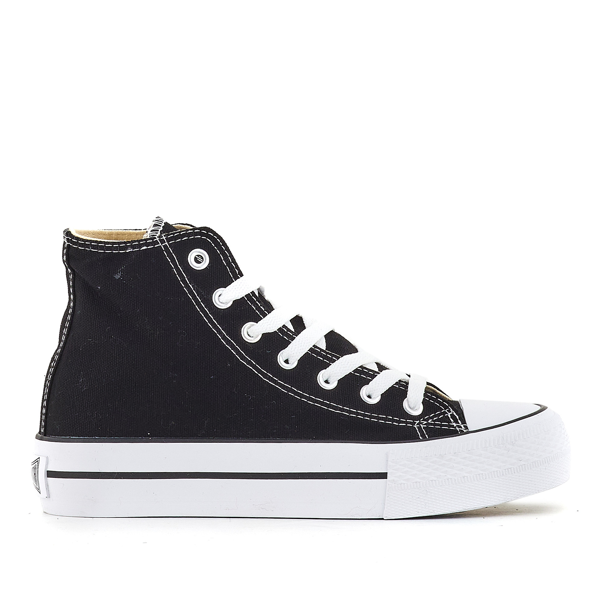 Zapatillas lona negras outlet
