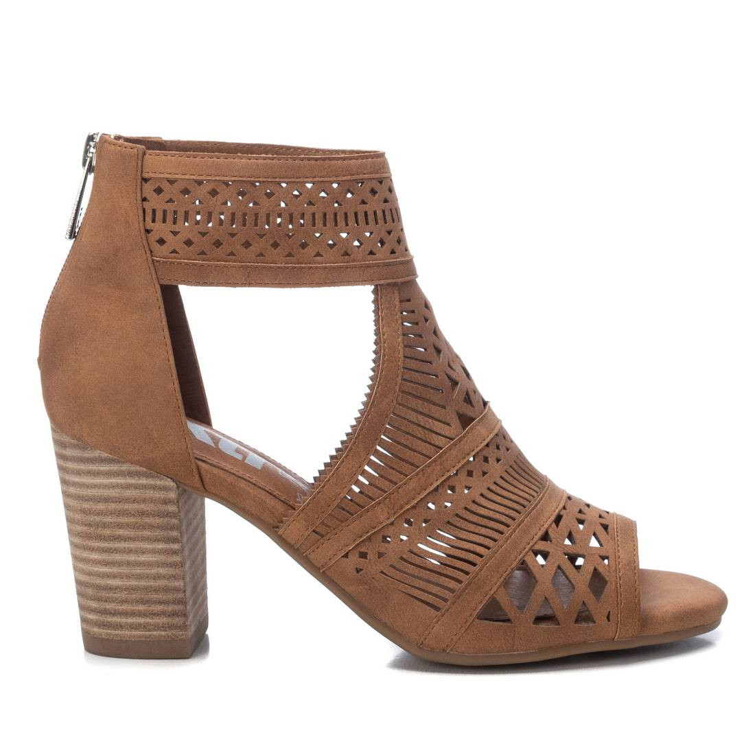 Sandalias Tacón 042333 Estilo Botín En Color Camel Xti | Querol