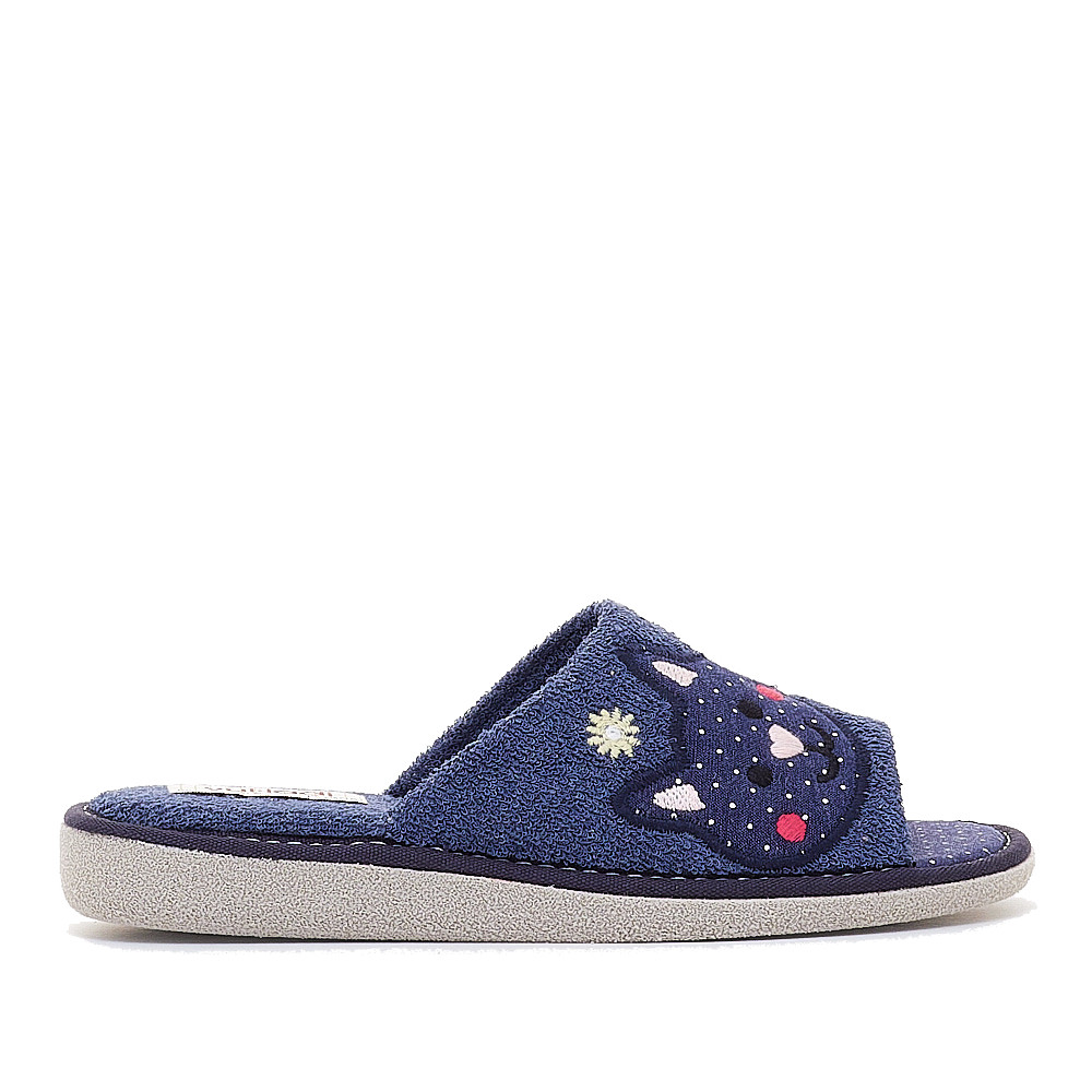 Zapatillas Casa Azules Con Gatito Vulladi Querol