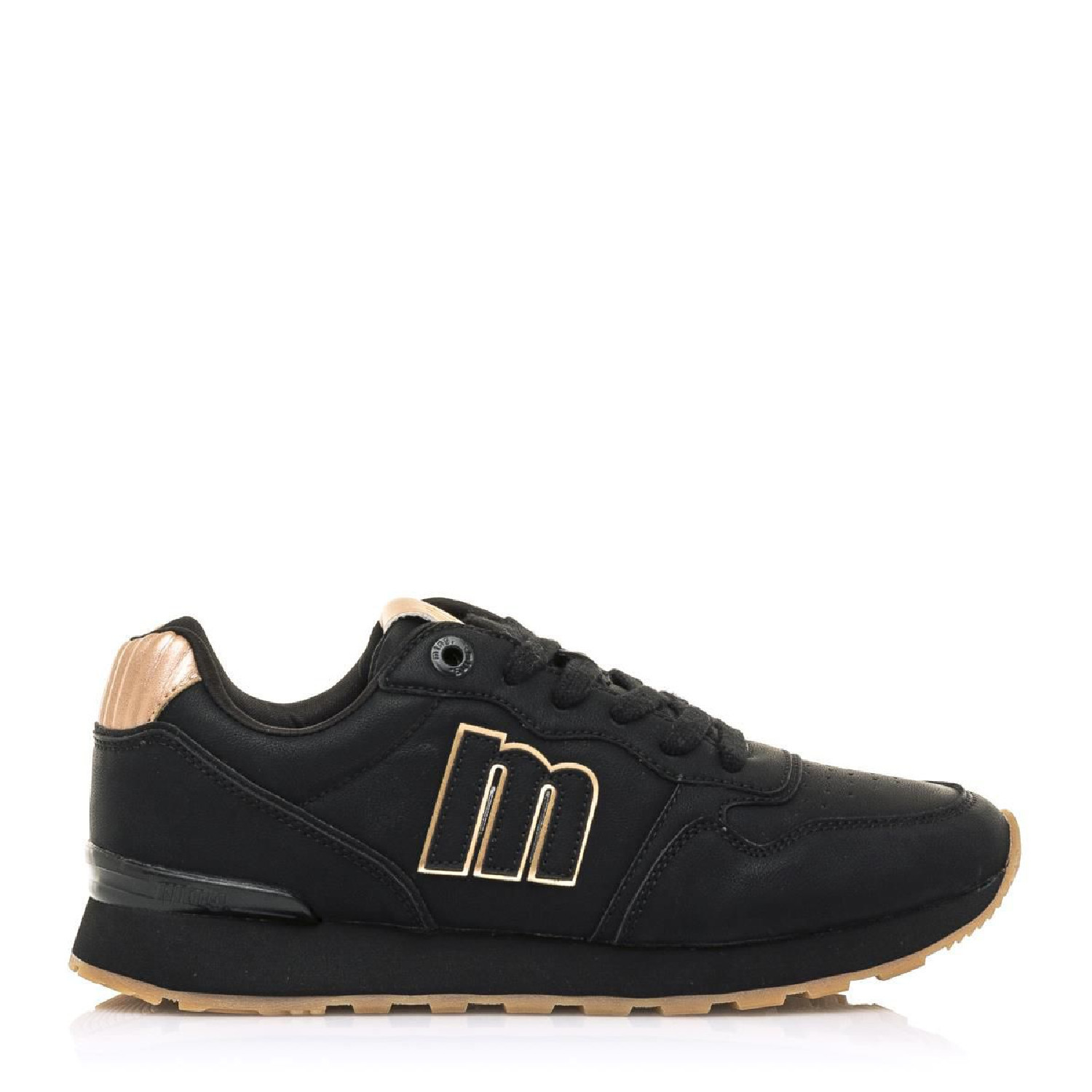 Zapatillas 69983 Negra Con Detalles Dorados Joggo Mustang Querol