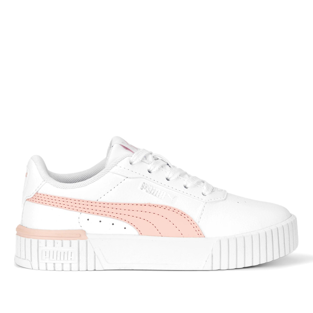 Zapatillas Deporte Carina 2.0 Para Nina Blancas Y Rosas Puma Querol