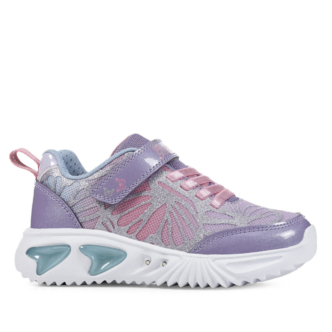 Zapatillas Deporte Lilas Con Luces Y Detalles De Mariposa Geox