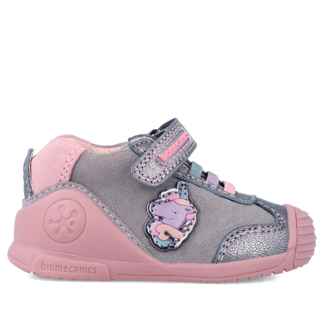 Zapatos Para Ni a Grises Con Unicornio Biomecanics Querol