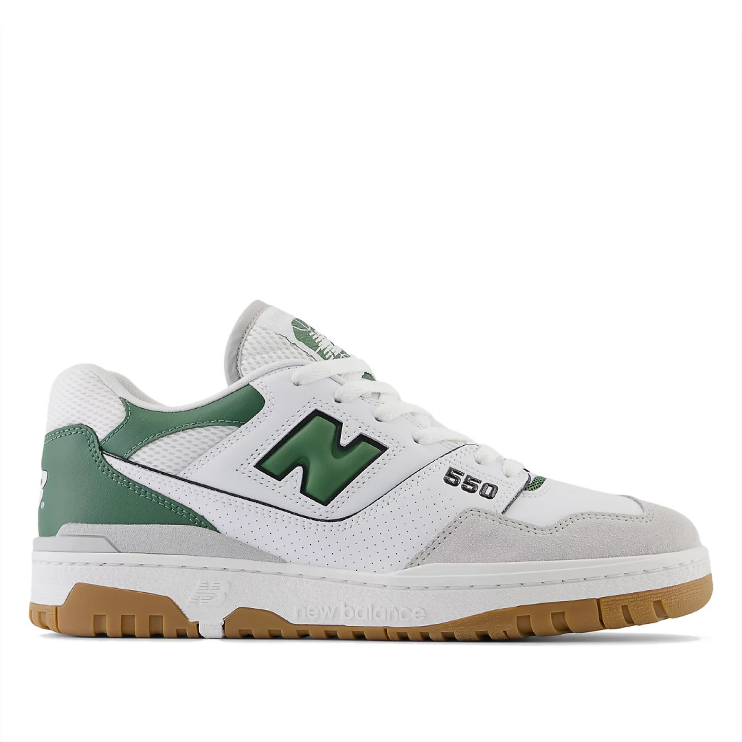 Zapatillas 550 Blancas Y Verdes Grises Para Mujer New Balance Querol