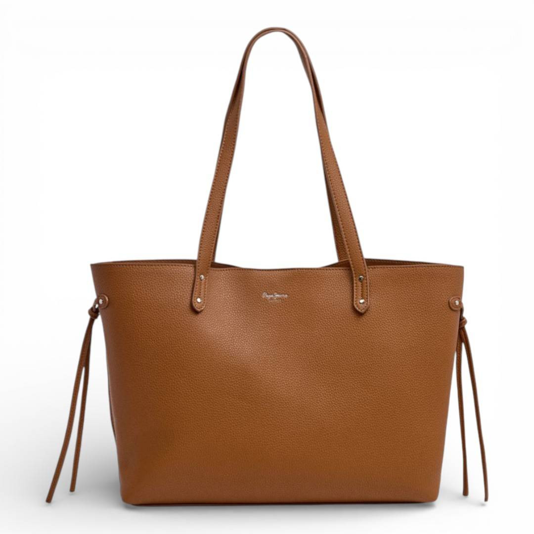 Bolso Audrey Script Marron Pepe Jeans | Querol