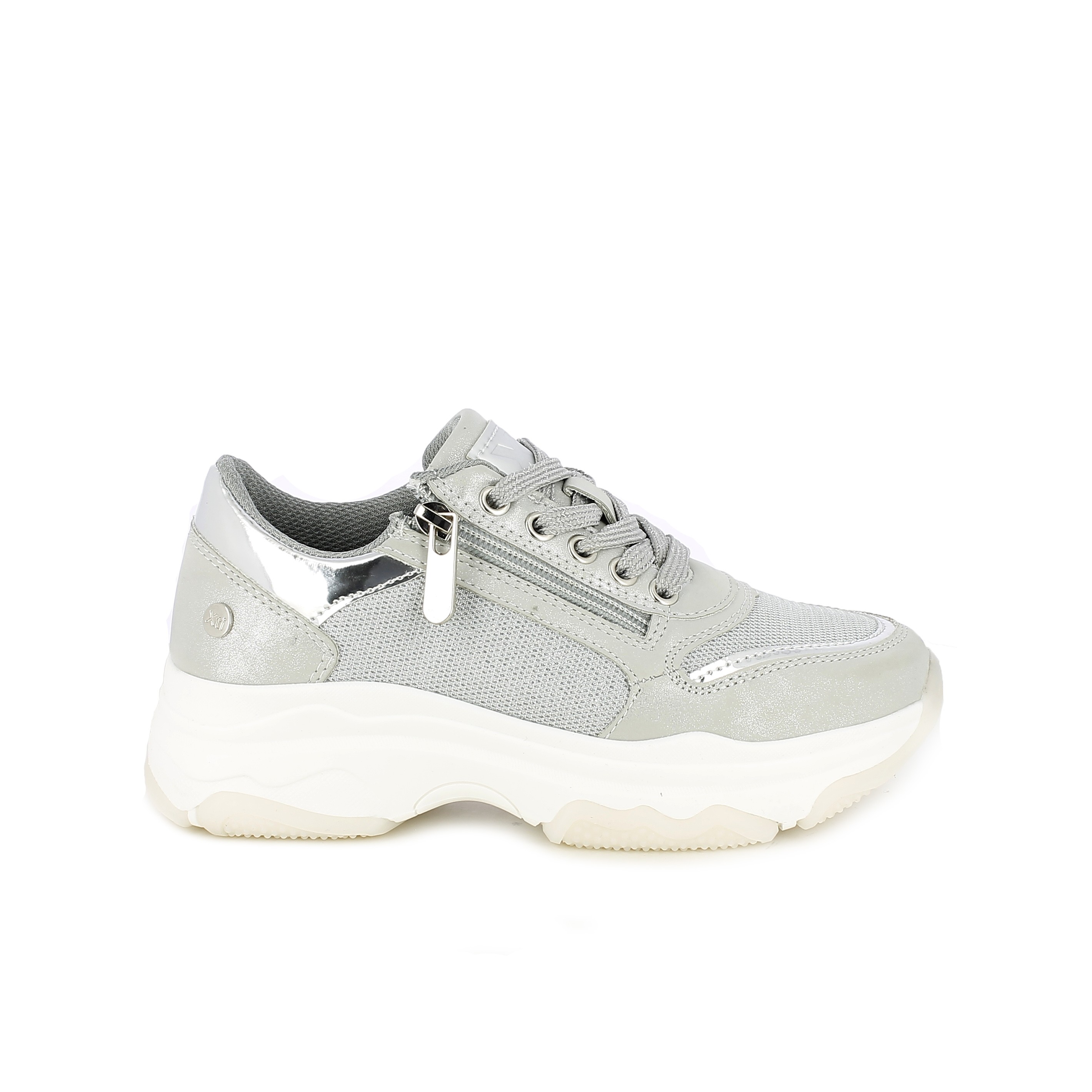 Zapatillas grises plataforma clearance