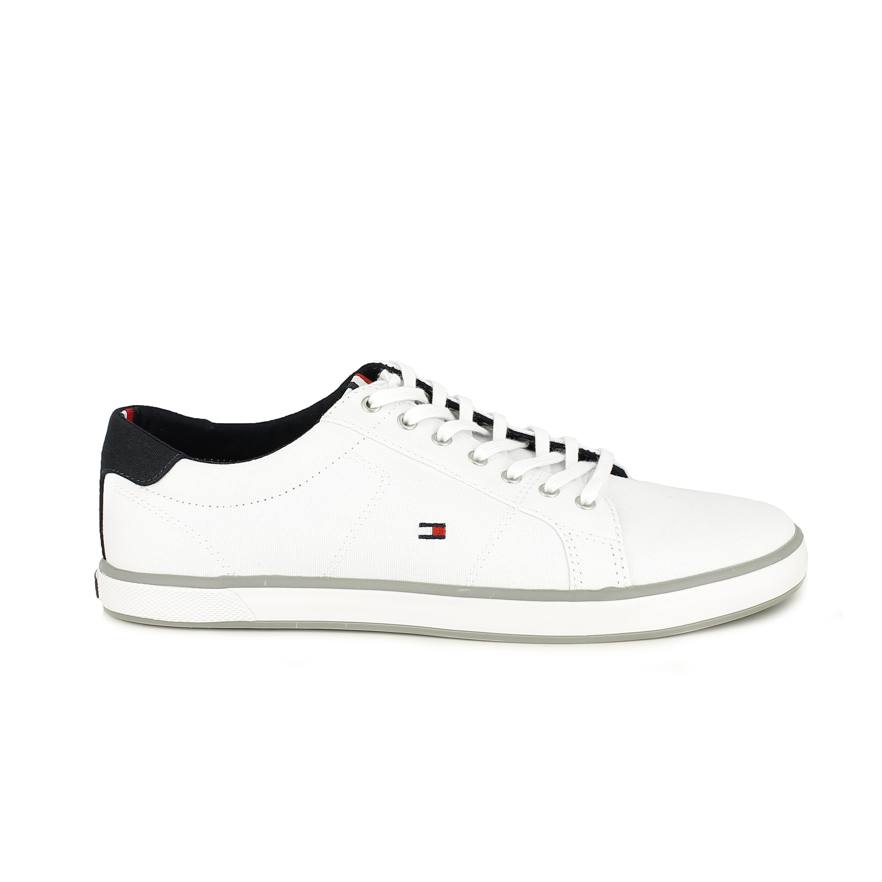 Zapatillas Lona Blancas Con Cordones Tommy Hilfiger | Querol