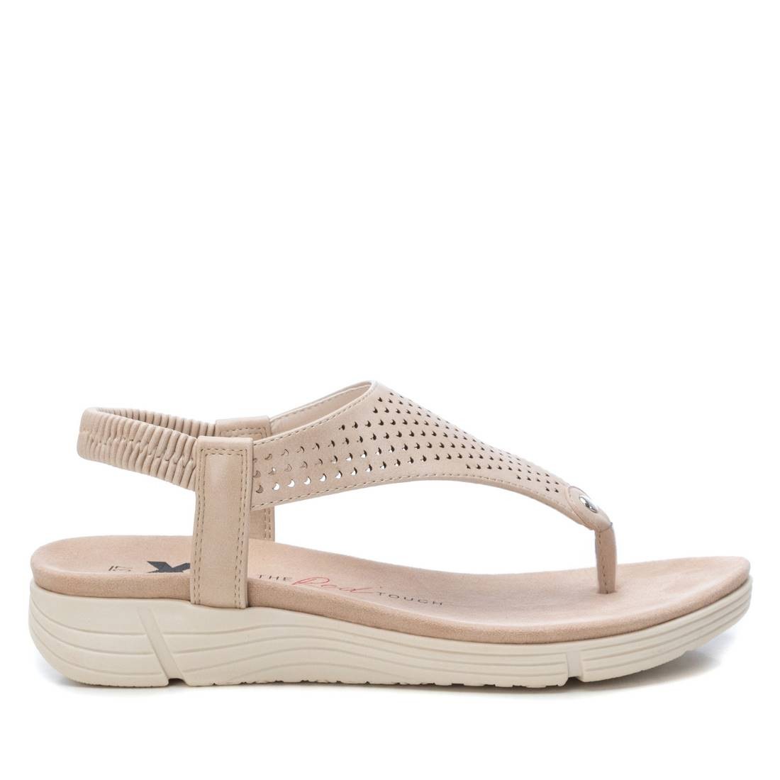 Sandalias Planas Beige Con Un Poco De Cuña Xti | Querol