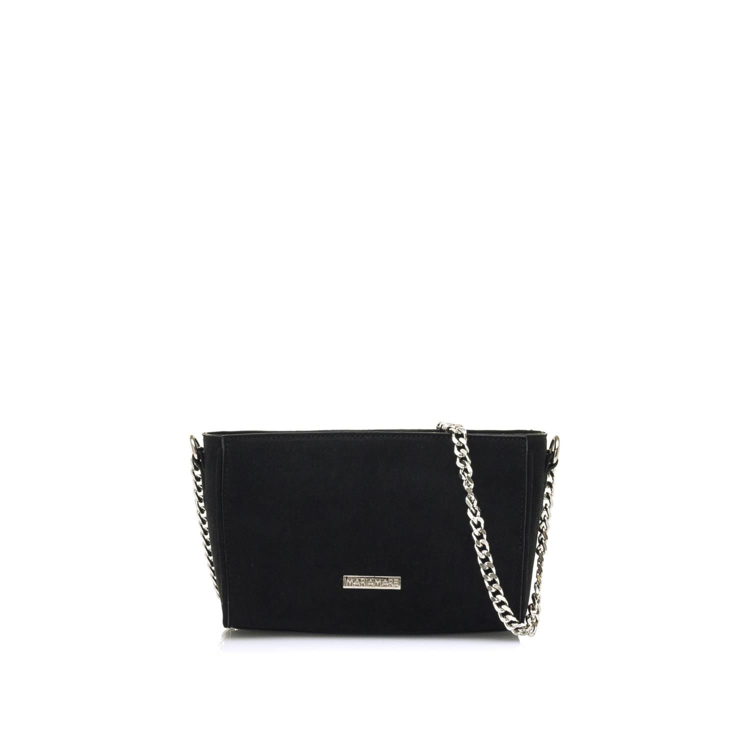 Bolsos Negro Pequeno Con Cadena Plateada Maria Mare Querol