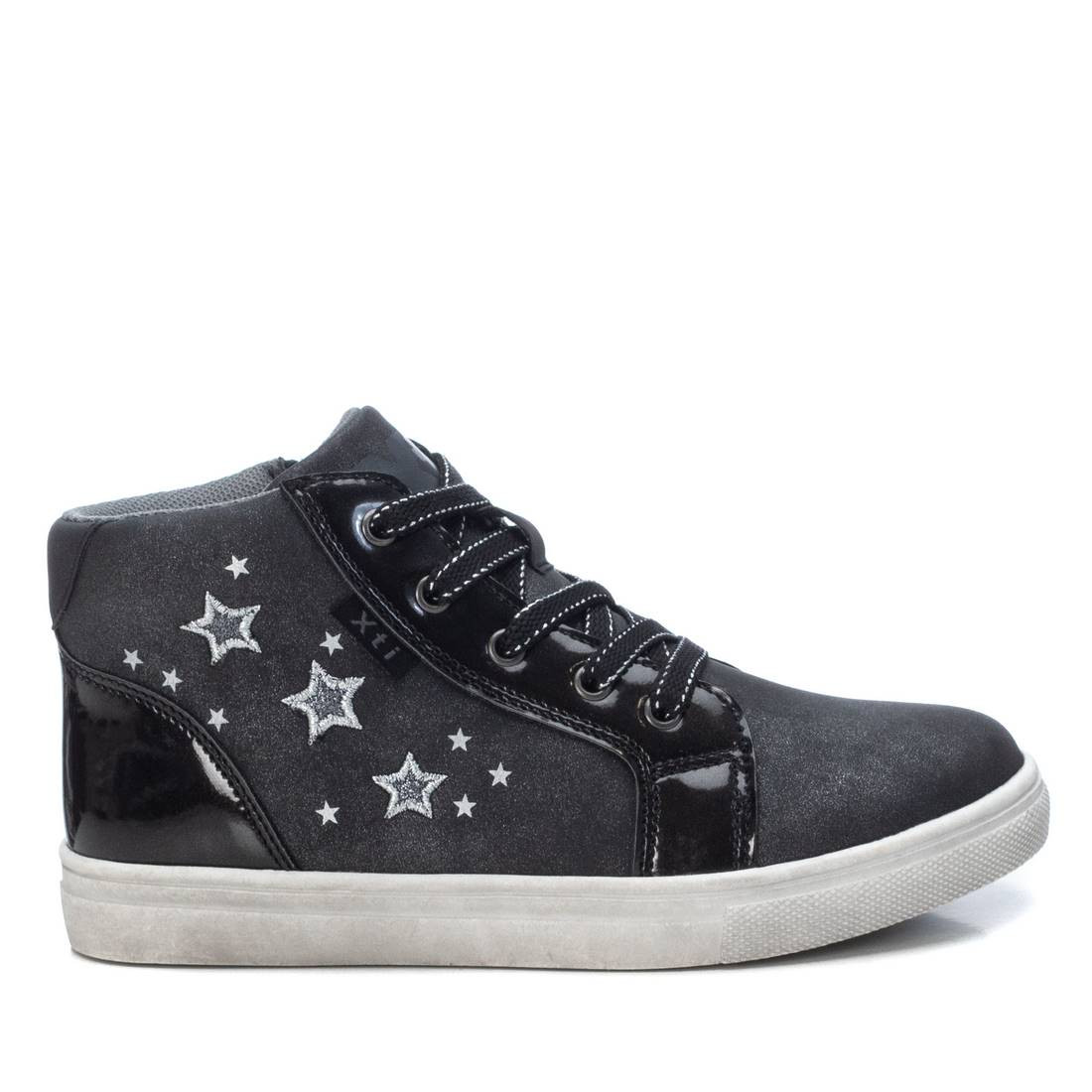 Zapatos Abotinados Negros Y Grises Con Estrellas Plateadas Xti | Querolets  | Querol
