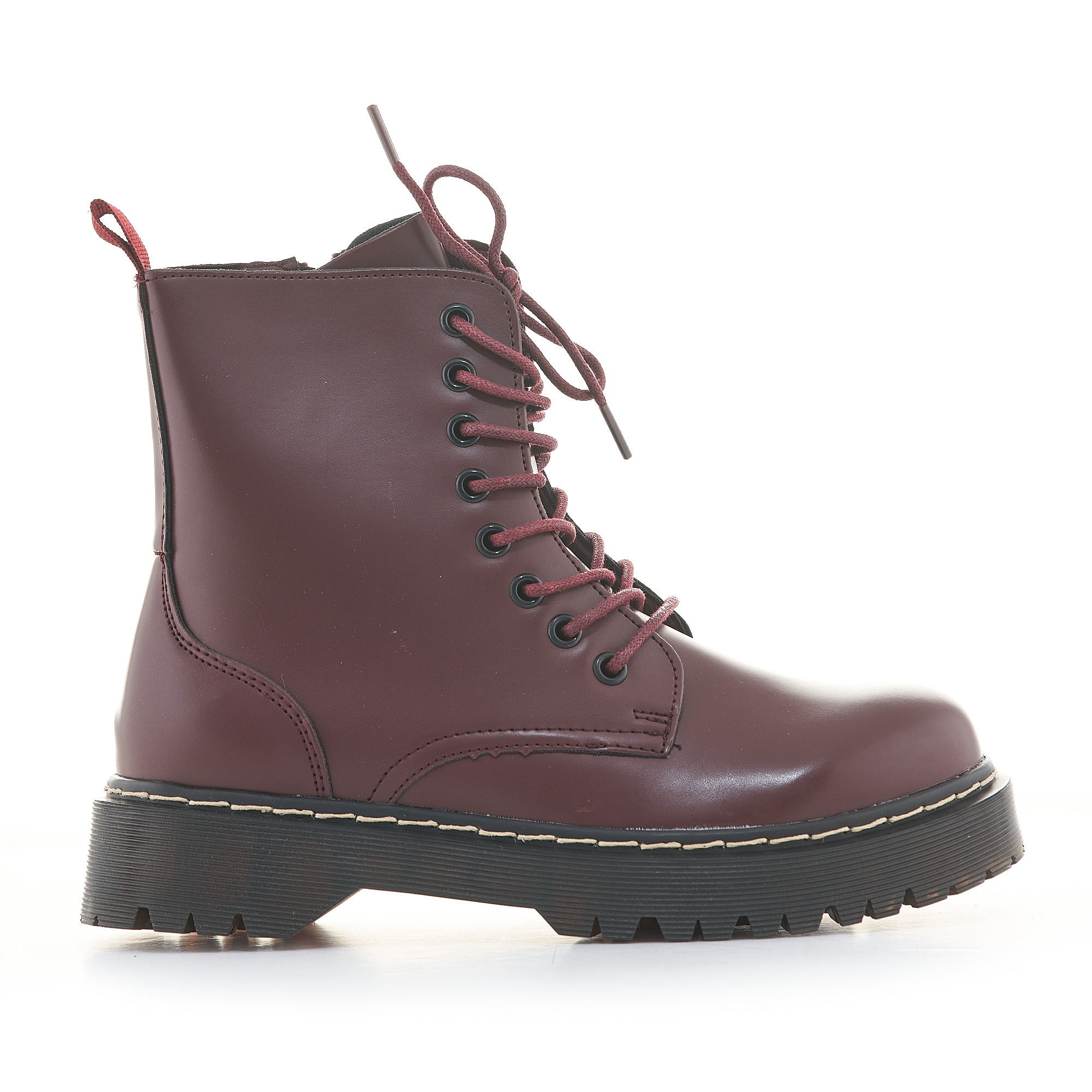 Botines de 2025 cordones planos mujer
