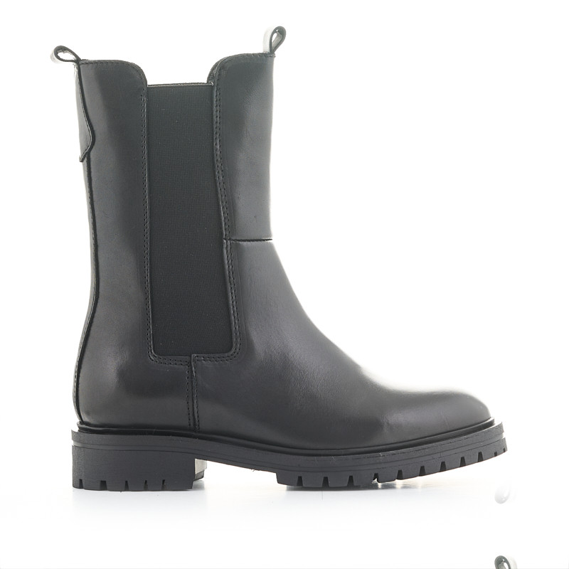 Botas negras planas media caña clearance