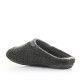 Zapatillas casa Vul·ladi negras con detalles grises - Querol online
