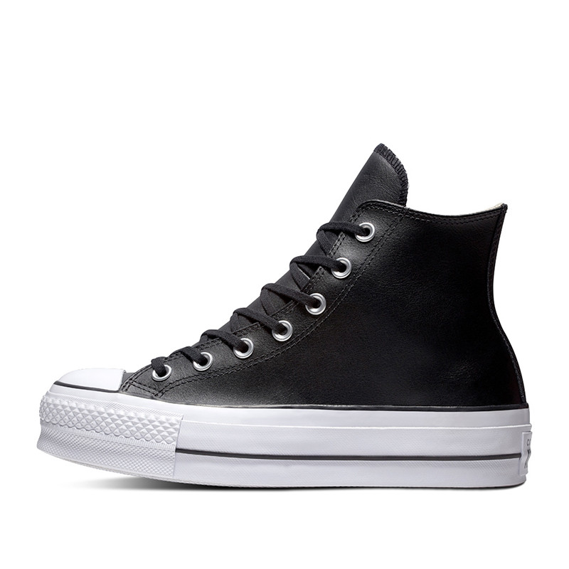 chuck taylor all star platform clean leather high top