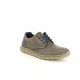 Zapatos sport ONFOOT marrón oscuro con cordones azules - Querol online