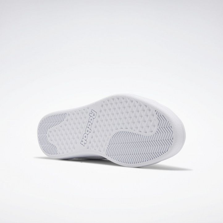 Zapatillas lona Reebok ROYAL COMPLE WHITE con talón azul - Querol online