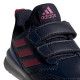 Sabatilles esport Adidas blau marí amb ratlles roses i velcros - Querol online