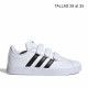Zapatillas deporte Adidas blancas y negras court - Querol online