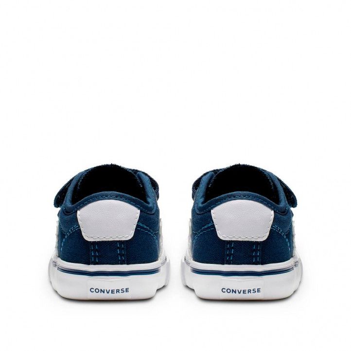 Zapatillas lona Converse azules con dos tiras - Querol online