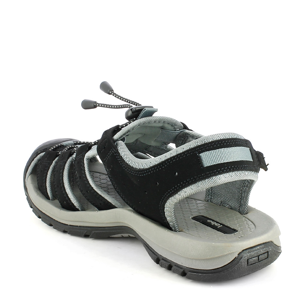 Sandalias Cerradas Negras De Neopreno Con Cordones Elasticos Lobo Querol