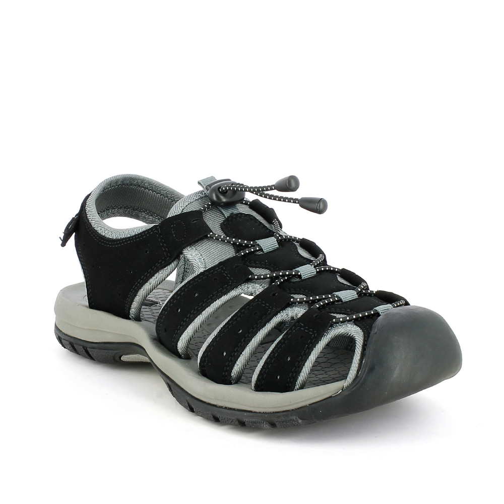 Sandalias Cerradas Negras De Neopreno Con Cordones Elasticos Lobo Querol Sandalias Cerradas Negras De Neopreno Con Cordones Elasticos Lobo Querol