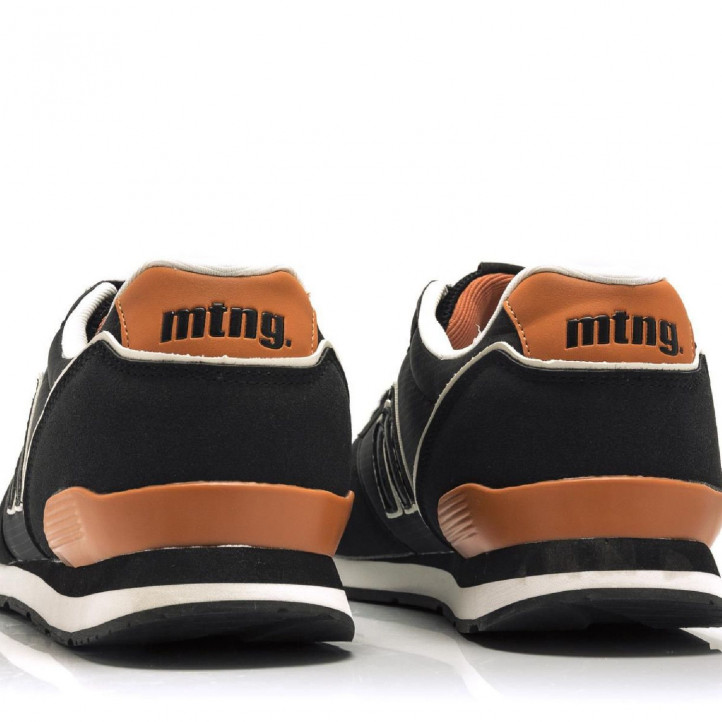 Zapatillas deportivas Mustang 084467 negras con detalles en gris - Querol online