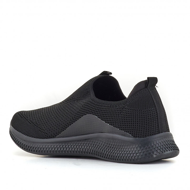 Zapatillas deportivas Vicmart tipo calcetín en negro - Querol online