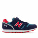 Zapatillas deporte New Balance 373 azules con zonas rojas tallas 28 a 35 - Querol online