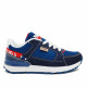 Zapatillas deporte Lois azules con detalles en rojo - Querol online