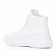Zapatillas lona Refresh blancas de bota y suela truck - Querol online