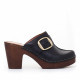 Zapatos tacón EMMA negros con hebilla - Querol online