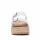 Sandàlies plataformes Stay blanques amb doble sivella i plataforma - Querol online
