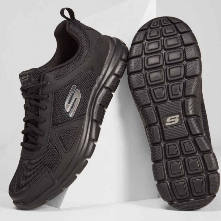 Zapatillas deportivas Skechers track scloric negras - Querol online