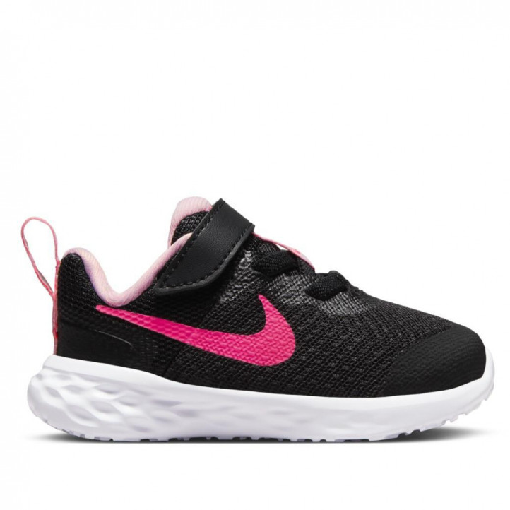 Zapatillas deporte Nike revolution 6 negras y rosas - Querol online