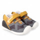 Zapatillas deporte Biomecanics grises y amarillos con velcro - Querol online
