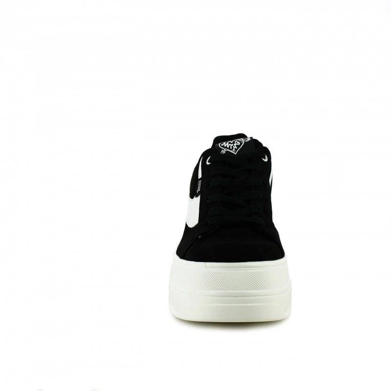 Con Deportivas Negras Zapatillas Blancas Plataforma Mustang Y gdIIq7w