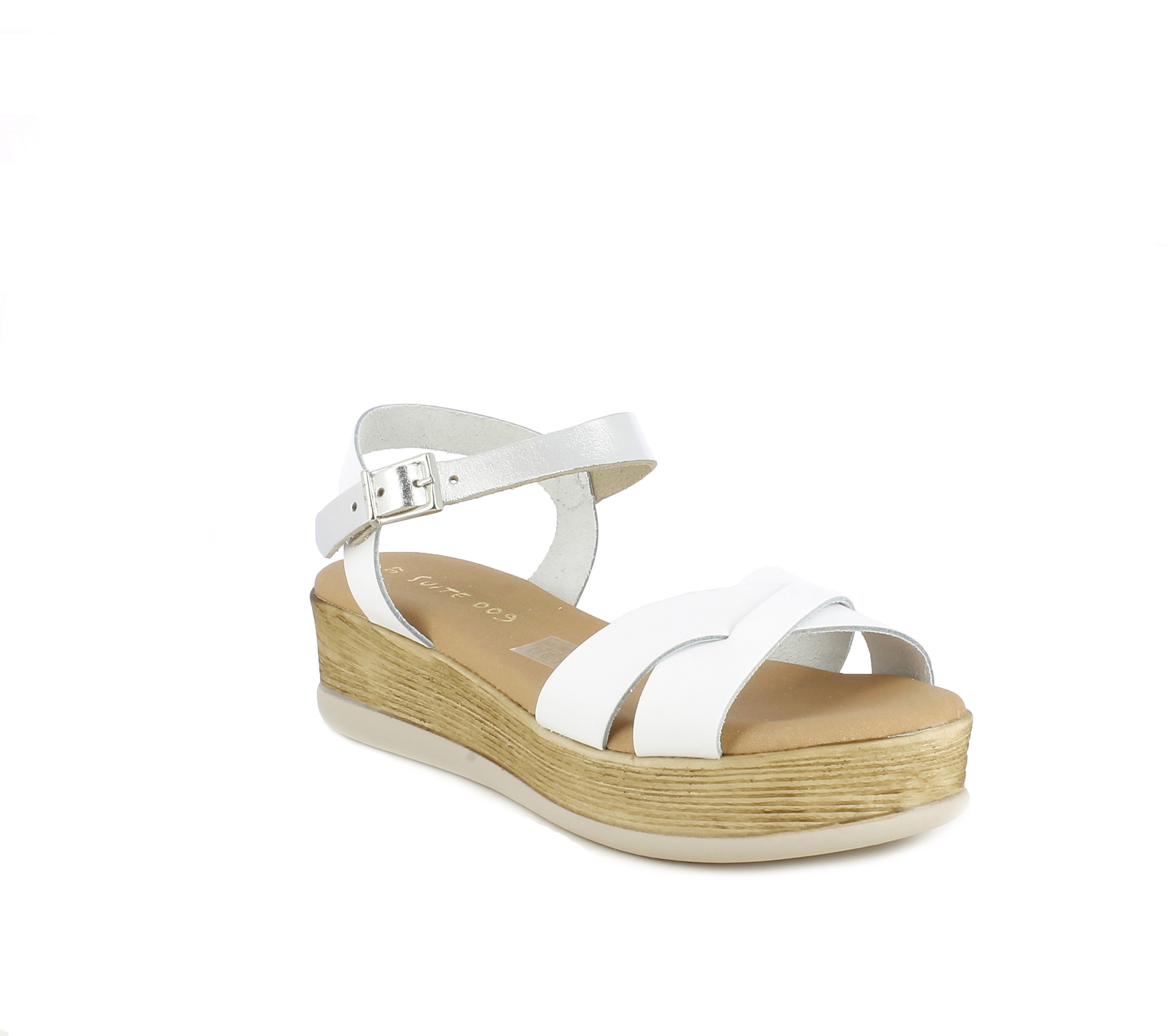 sandalias blancas plataforma
