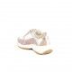 Zapatillas deporte QUETS! blancas y lilas con cordones - Querol online