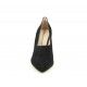 Zapatos tacón Angel Alarcón negros de piel con punta - Querol online