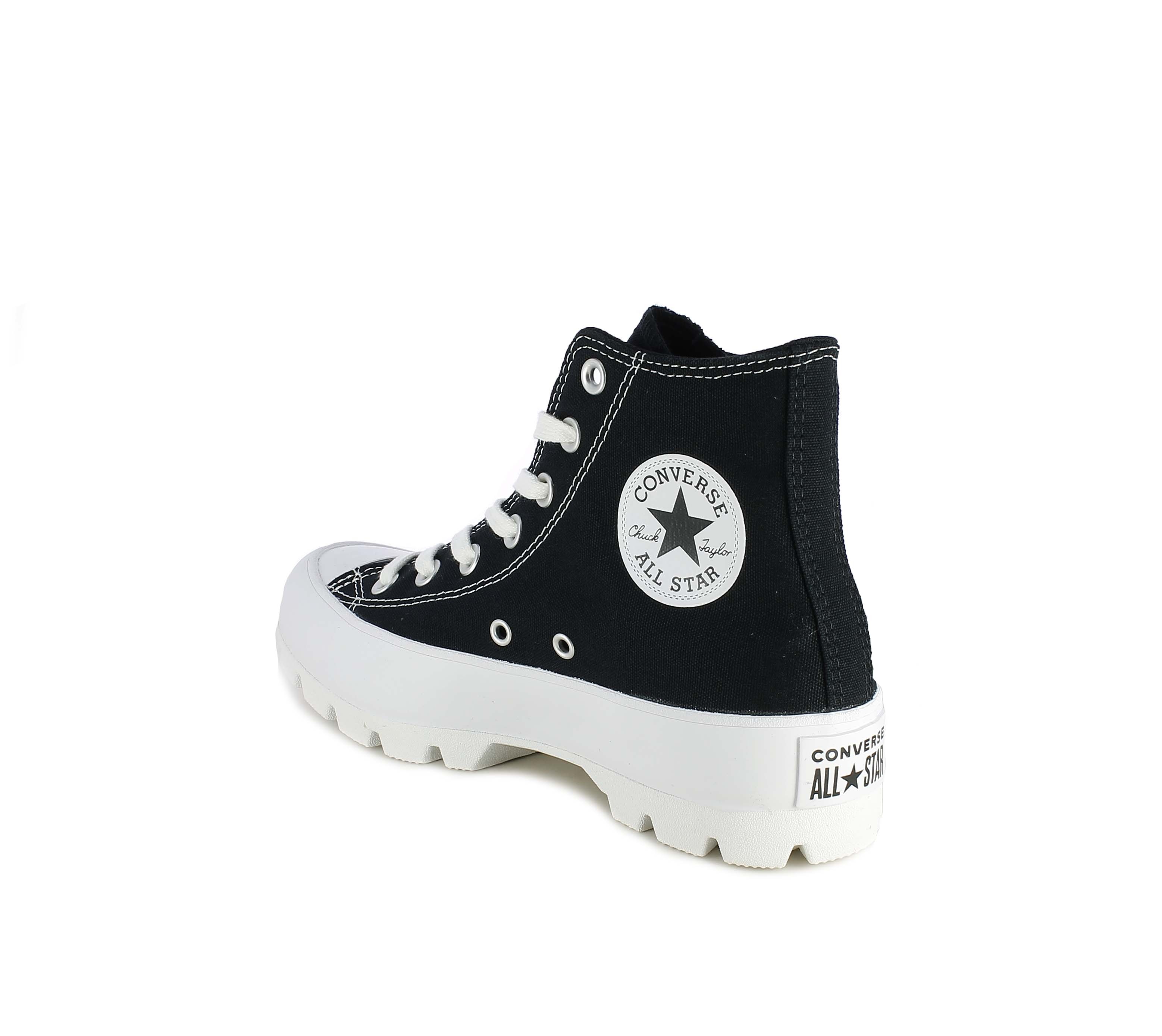 converse chuck taylor negras plataforma