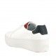 Zapatillas deportivas Tommy Hilfiger blancas con cordones y plataforma de 5cm con logo tommy jeans - Querol online