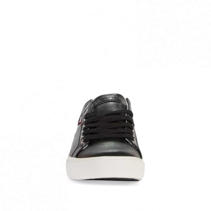 Zapatos sport Levi's negro con cordones en negro - Querol online