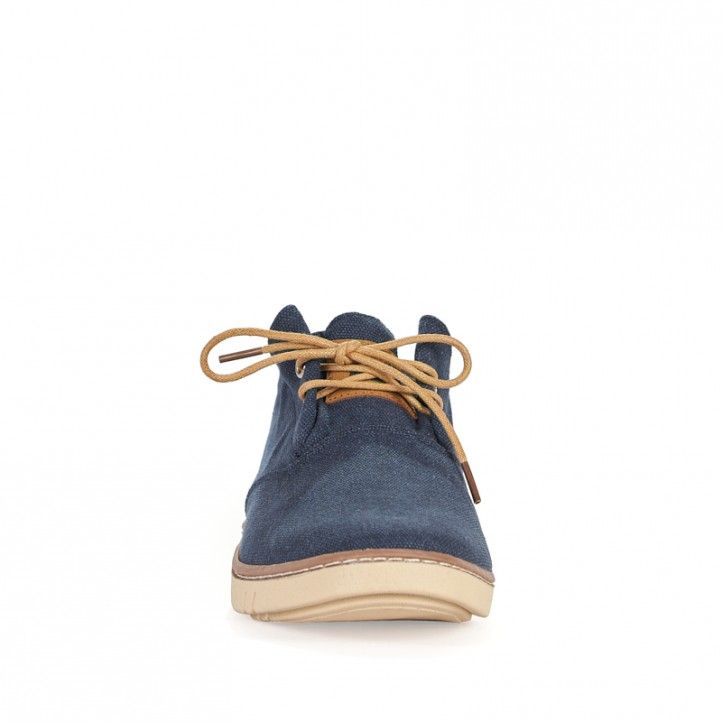 Zapatos sport Sweden Klë de lona azules con cordones - Querol online